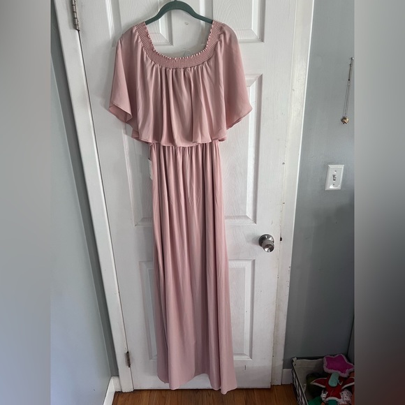NWT Show Me Your MuMu Hacienda Maxi Bridesmaid Dress Size XL Blush! - Picture 3 of 6